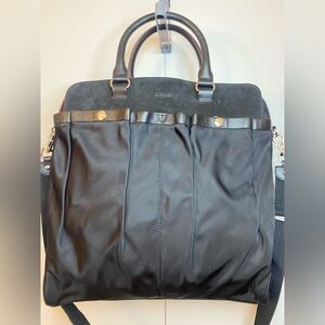 MZ Wallace Kingston Tote Black Leather and Nylon Bag